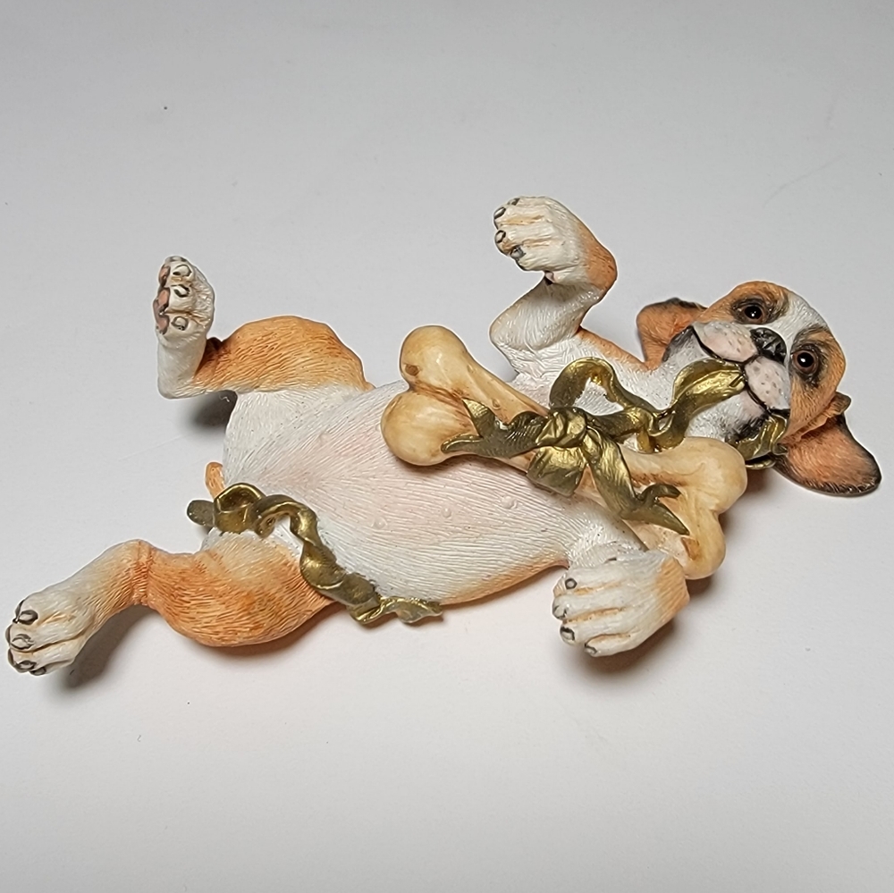 Country Artists "Boxer Laying with Bone" Retired Figurine No. 04314